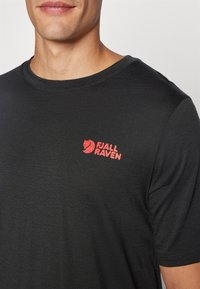 Fjällräven ABISKO WOOL LOGO M - Sportovní tričko - black