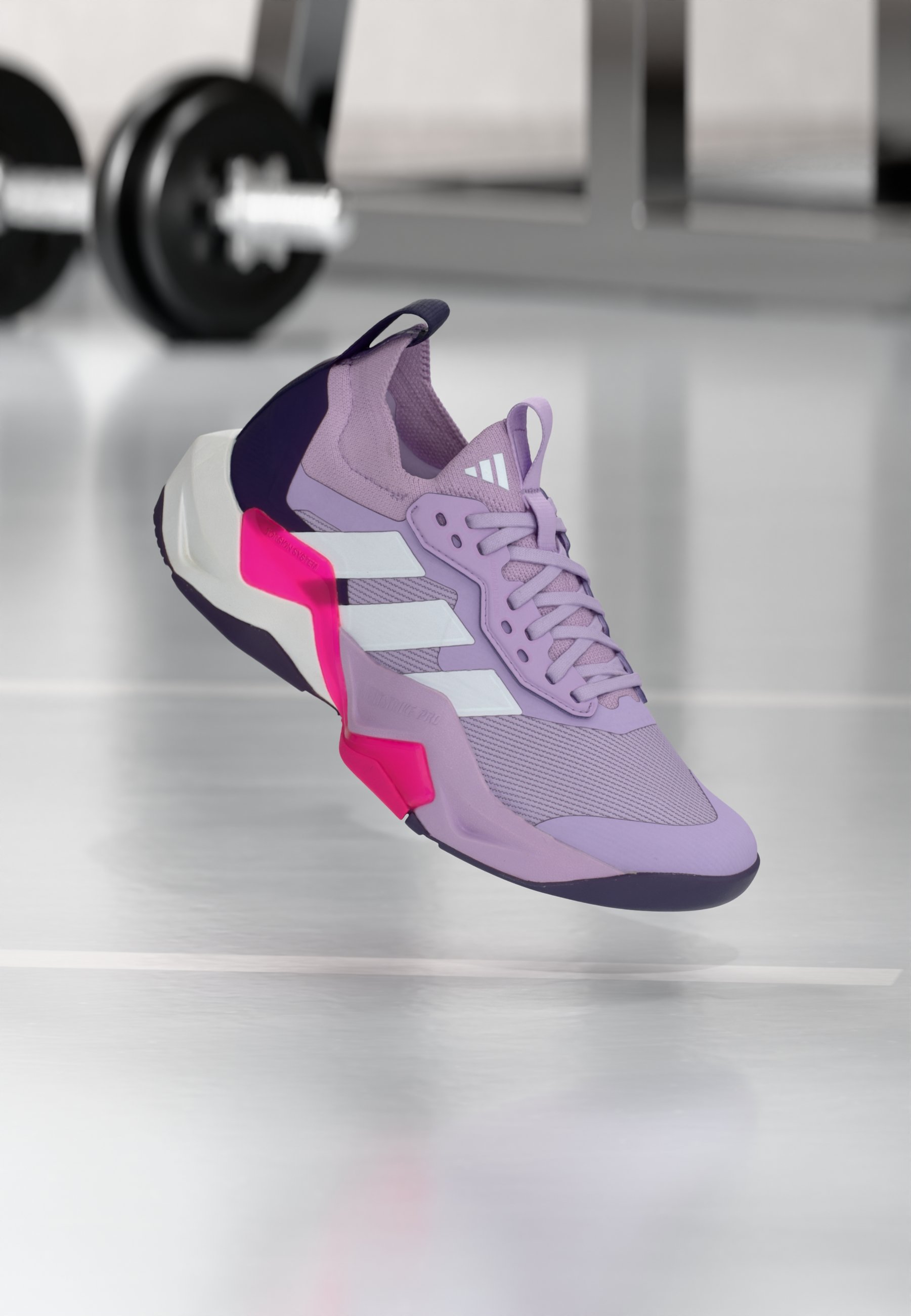 adidas Performance RAPIDMOVE ADV 2 - Training shoe - powder plum/footwear  white/shock pink/lilac - Zalando.ie