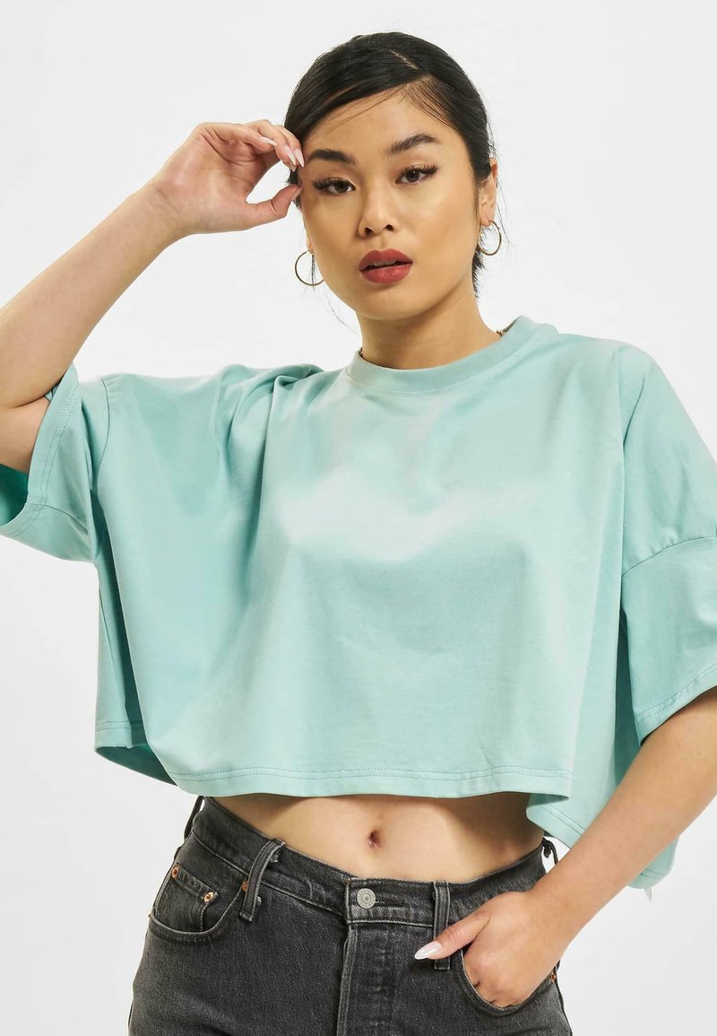 DEF LOVE - Pikkade varrukatega topp - aqua