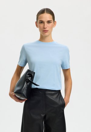 Selected, Lihtne T-särk - cashmere blue