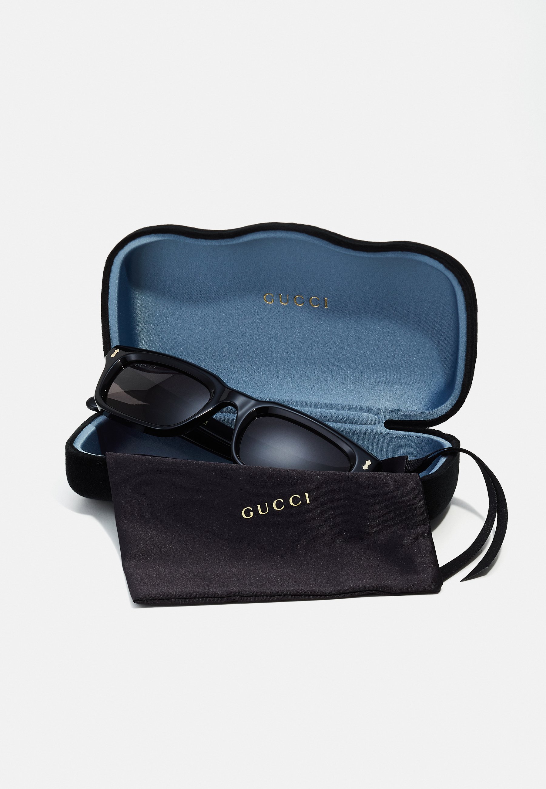 Gucci Sunglasses - black/grey/black - Zalando