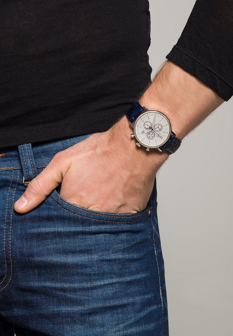 Detomaso MILANO - Montre à aiguilles - white/blue