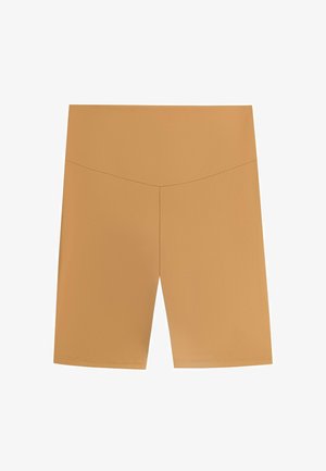 OYSHO, COMFORTLUX HIGH-RISE 20CM BIKER - Leggingek - mottled yellow