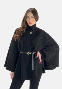 Elara BOLERO - Poncho - schwarz