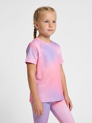 Hummel, HUMMEL HMLJR GRADIENT GYM T-SHIRT S/S - T-shirt print - shell pink