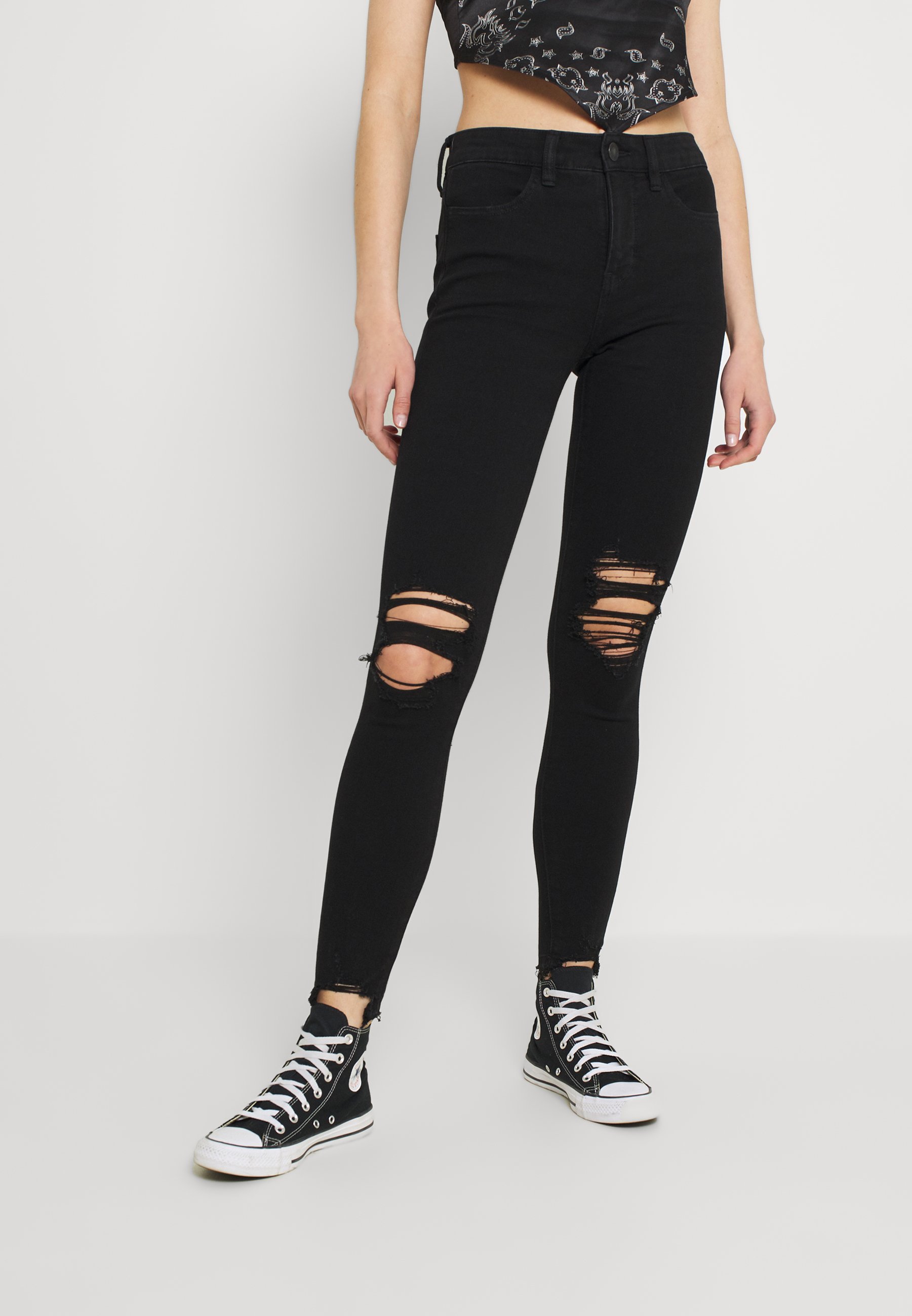 HI-RISE DREAM - Jeggings - black blaze 