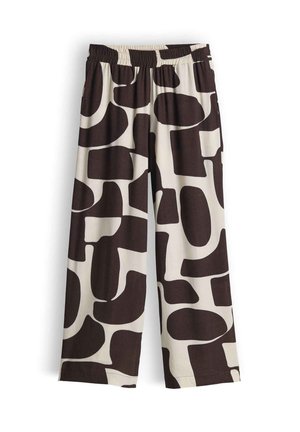 OPUS PANTS, WIDE FIT HIGH RISE - Pantaloni - coffee bean