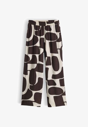 OPUS PANTS, WIDE FIT HIGH RISE - Pantaloni - coffee bean