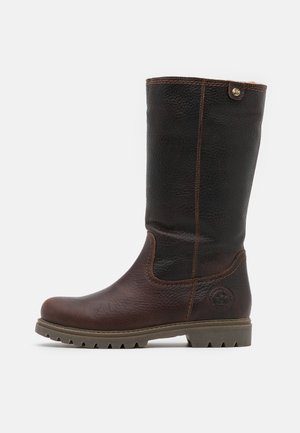 GG Snow Boots Black Calfskin Wool 576242