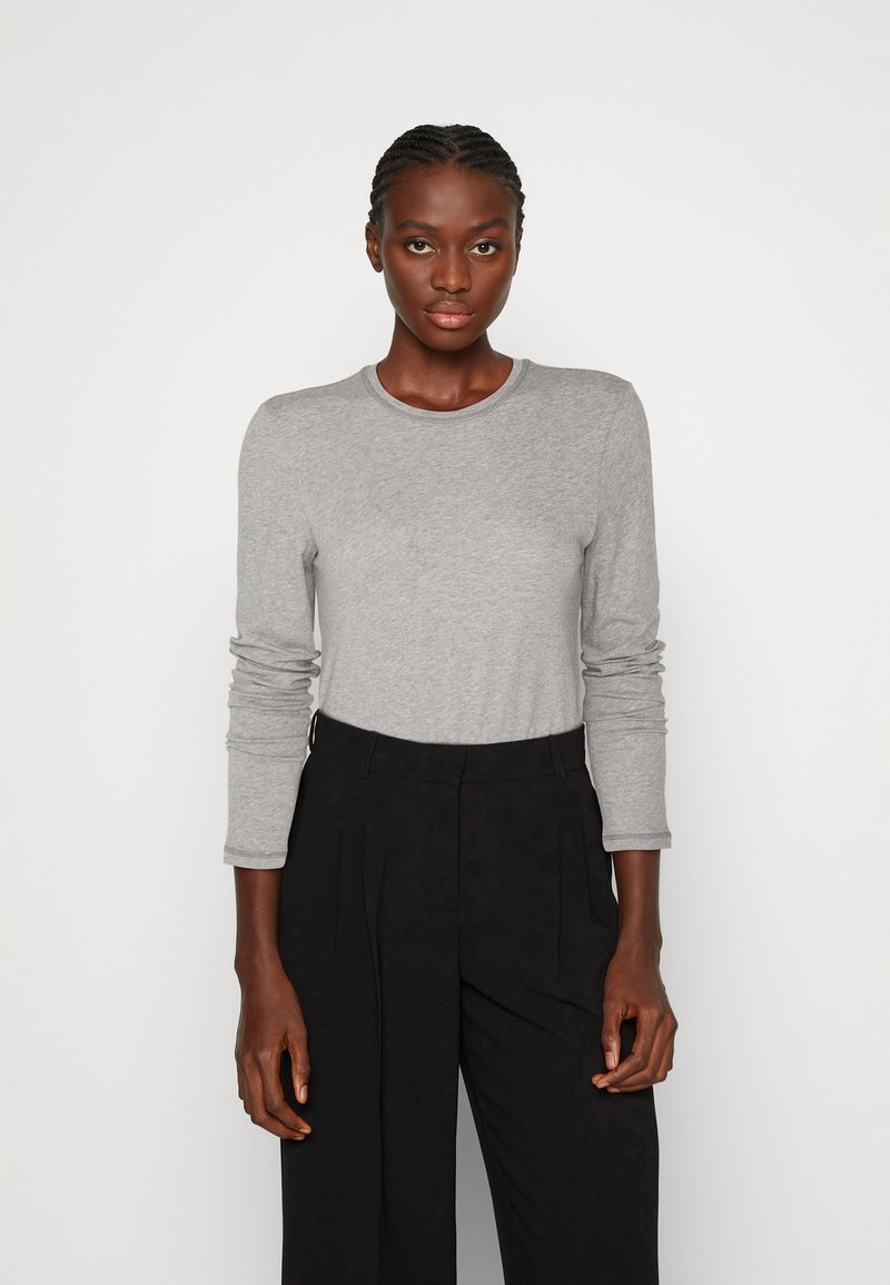 Marc O'Polo DENIM - LONGSLEEVE ROUNDNECK FLATLOCK TOPSTITCHINGS - Pikkade varrukatega topp - stone, Suurenda