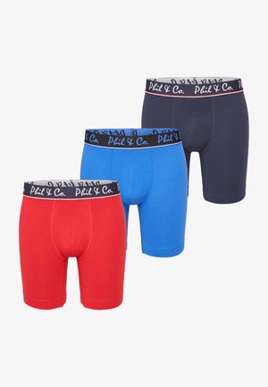 Marineblå boxershorts med en blød elastisk talje med "Phil & Co." i kontrasterende skrift. Lavet af bomuldsstof med en glat overflade.