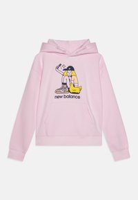 New Balance Mikina s kapucňou - light raspberry