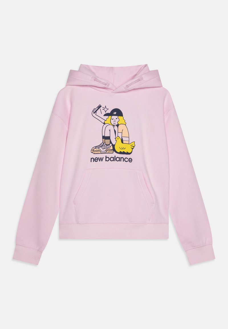 New Balance Mikina s kapucňou - light raspberry