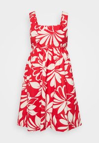 EMPIRE WAIST TIE BACK MINI DRESS - Päevakleit - red
