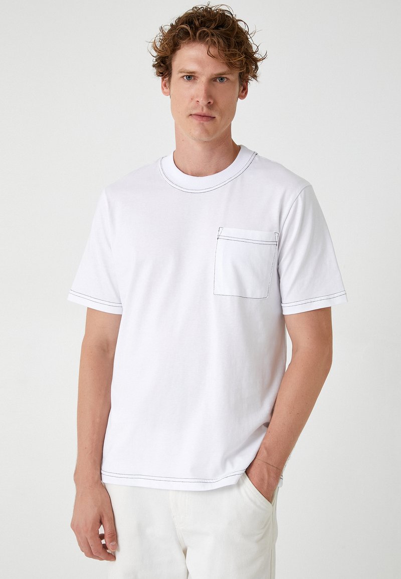 Koton SHORT SLEEVE - T-shirts basic - white
