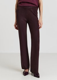 Calliope Pantaloni - marrone scuro melange
