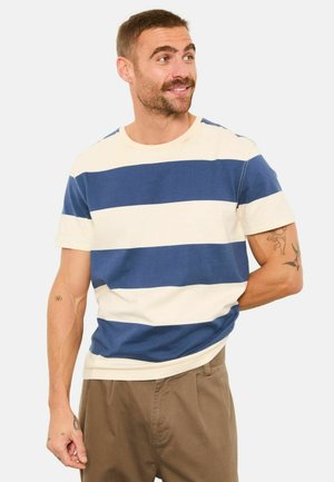 REGULAR FIT - BLOCK STRIPE  - T-Shirt print - navy