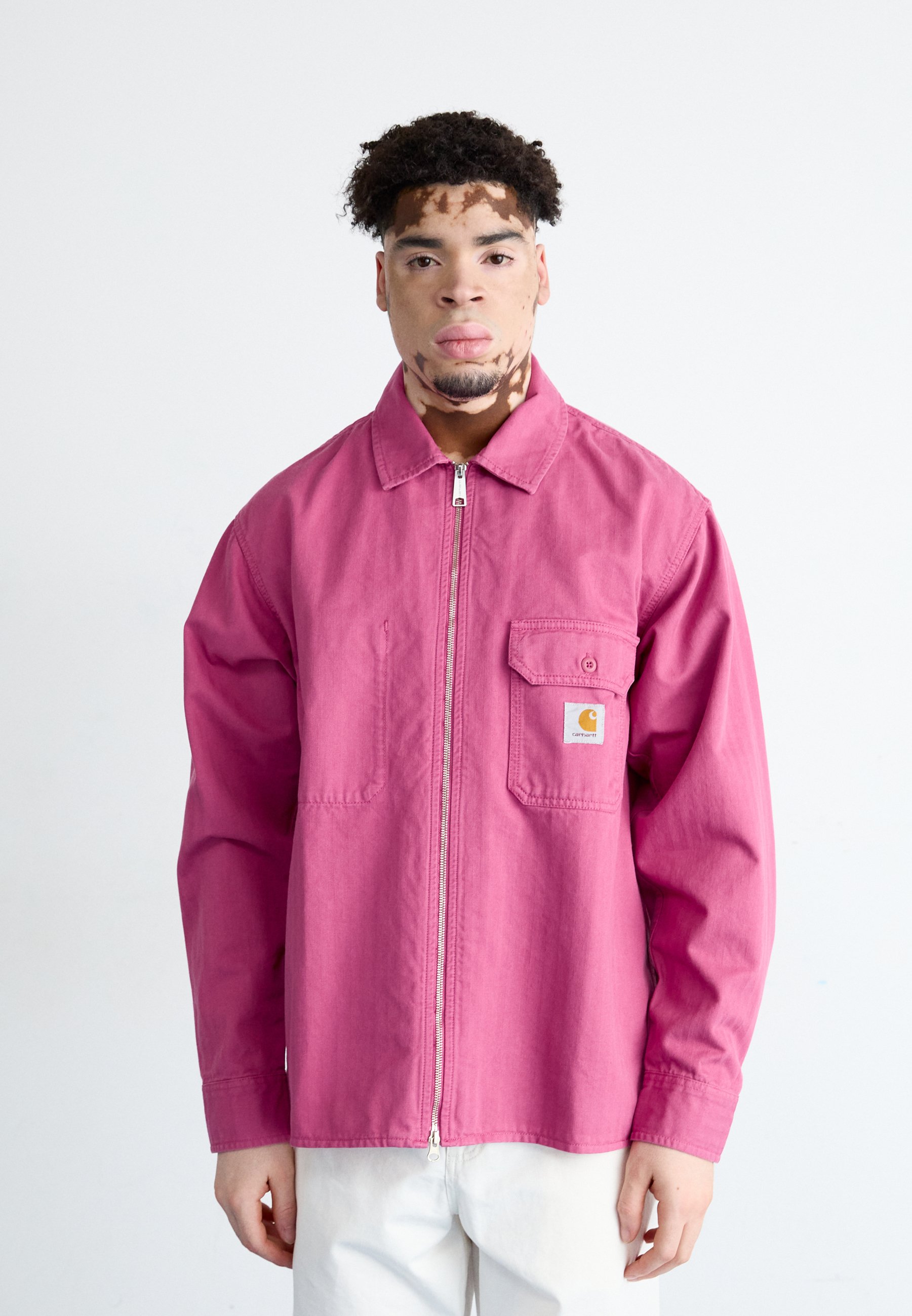 Carhartt WIP RAINER - Summer jacket - magenta garment dyed/pink 