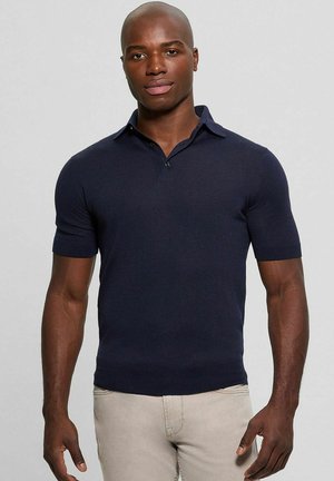 Guess, MAGLIE UOMO GUESS M5RR39 Z3LZ0 FRED POLO J7V2 SMART BLUE - Polo - blu