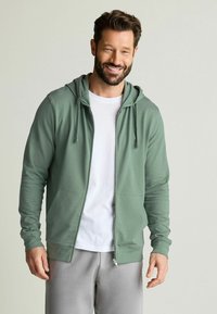 Next LIGHTWEIGHT HOODIE - Sweatjakke - mottled dark green