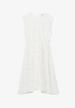 & OTHER STORIES, & OTHER STORIES BIAS-CUT LACE MIDI DRESS - Vestido informal - white