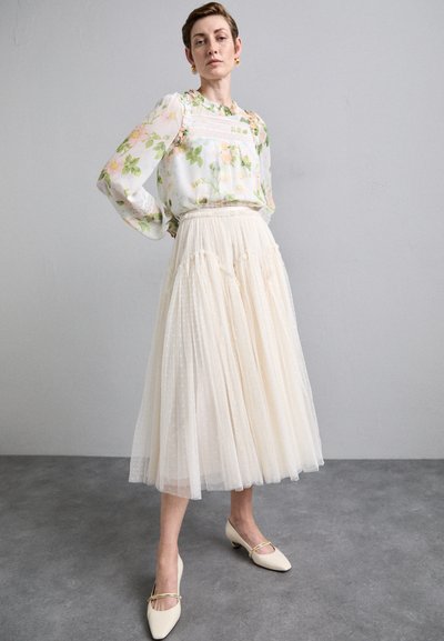 Needle & Thread ARABESQUE MIDAXI SKIRT - Krilo A-kroja - cream