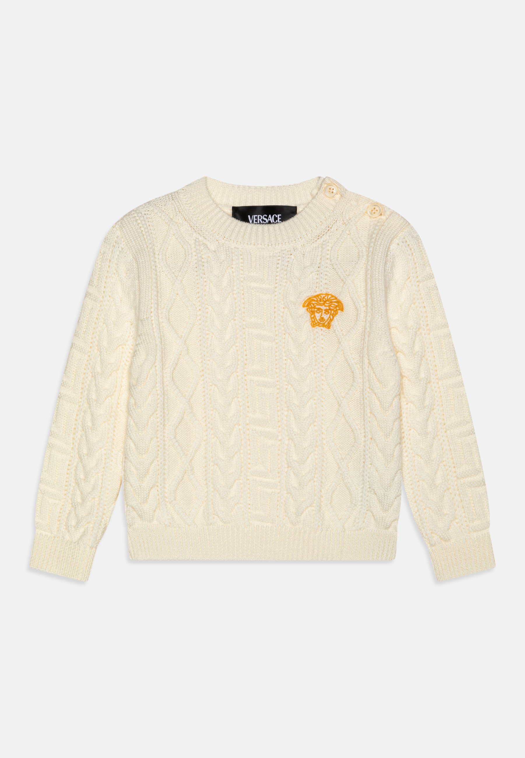 Versace BABY CABLE MIX UNISEX Maglione ivory/beige