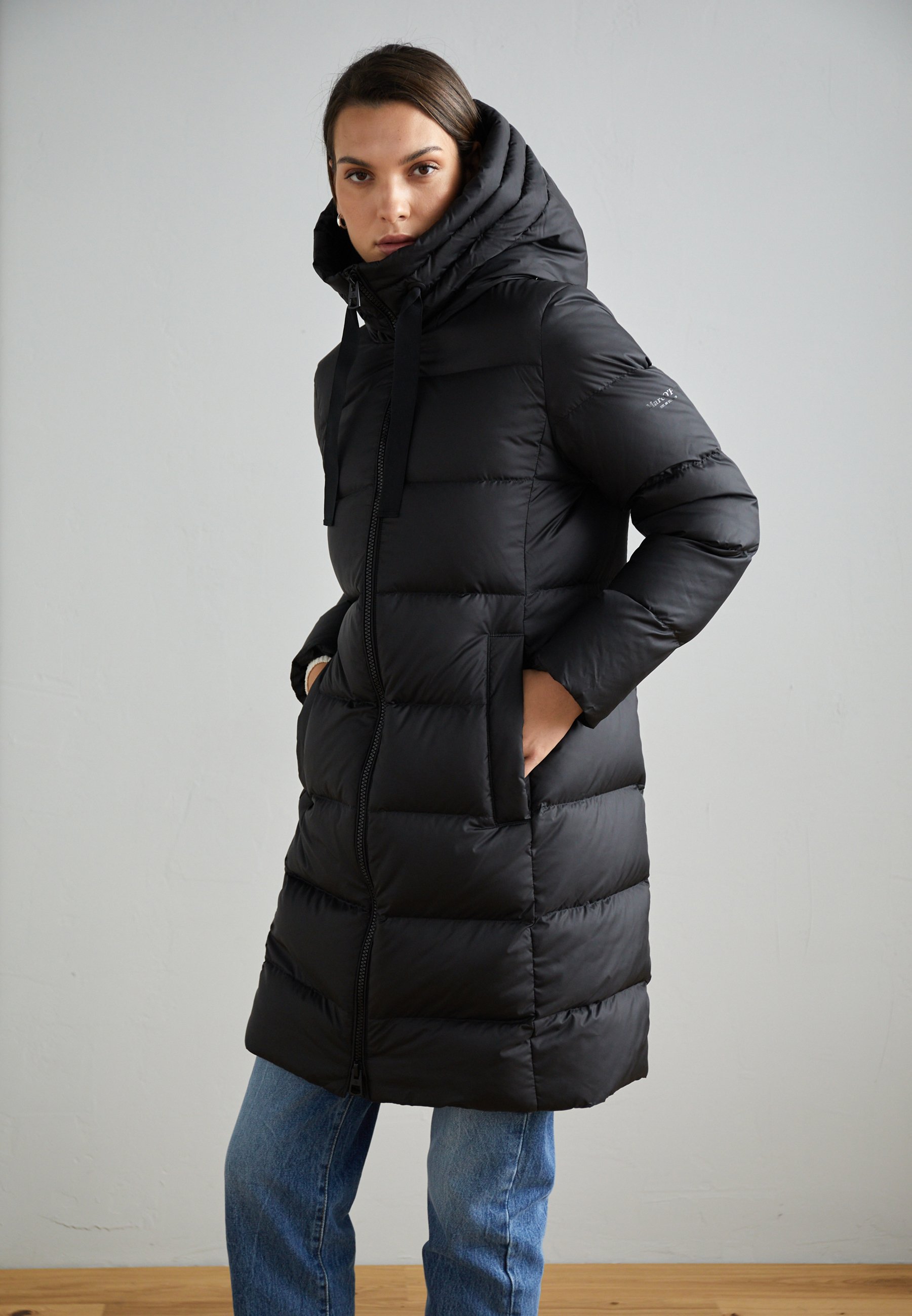 Polo Denim Marc O Polo Daunenmantel Schwarz 38 Damen Mantel