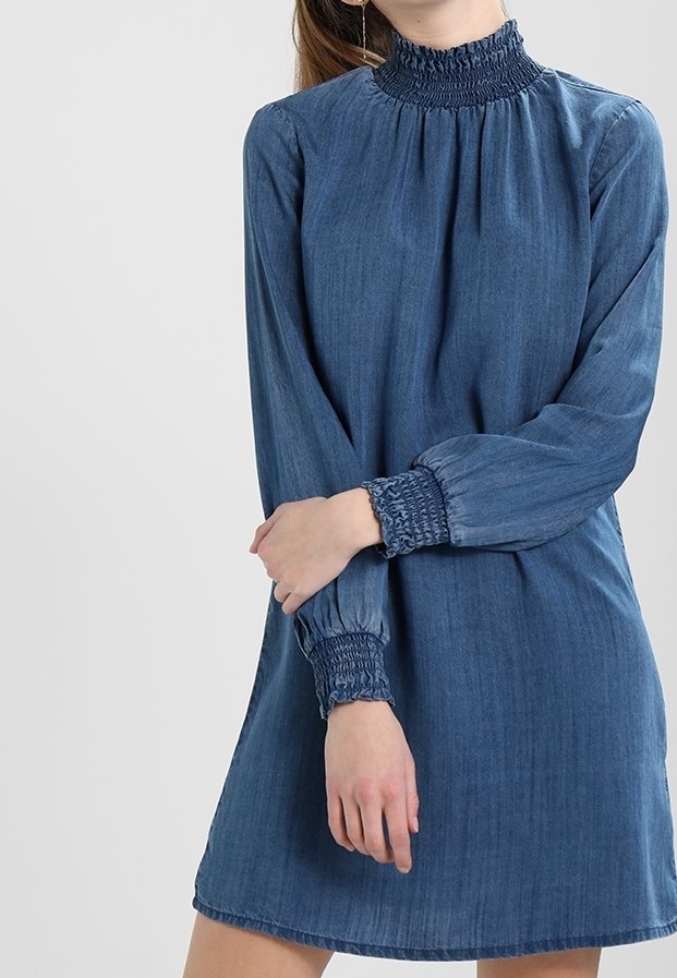 ONLY Jeansklänning - blue denim