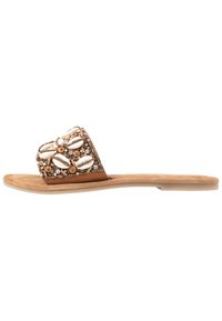 Tamaris Mules - cognac