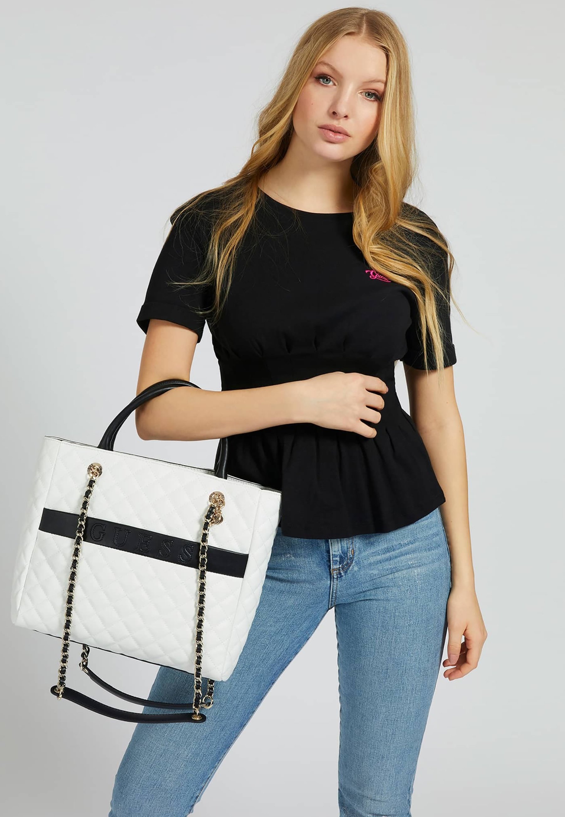 Guess ILLY ELITE TOTE - Borsa a mano - Weiß/bianco - Zalando.it