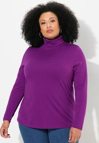 Ulla Popken ROLLKRAGEN - Langarmshirt - dark purple
