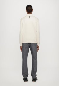 EA7 Emporio Armani TRAIN CORE - Cipzáras pulóver - whitecap gray