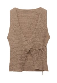 CREASED EFFECT CROSSOVER - Weste - brown