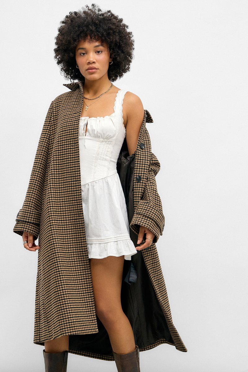 BDG Urban Outfitters GABRIETTE MINI DRESS - Day dress - white - Zalando
