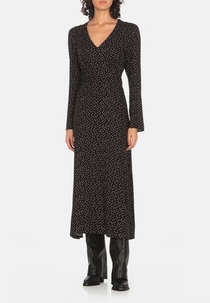 MAR DE MARGARITAS CON POIS - Vestito casual - black