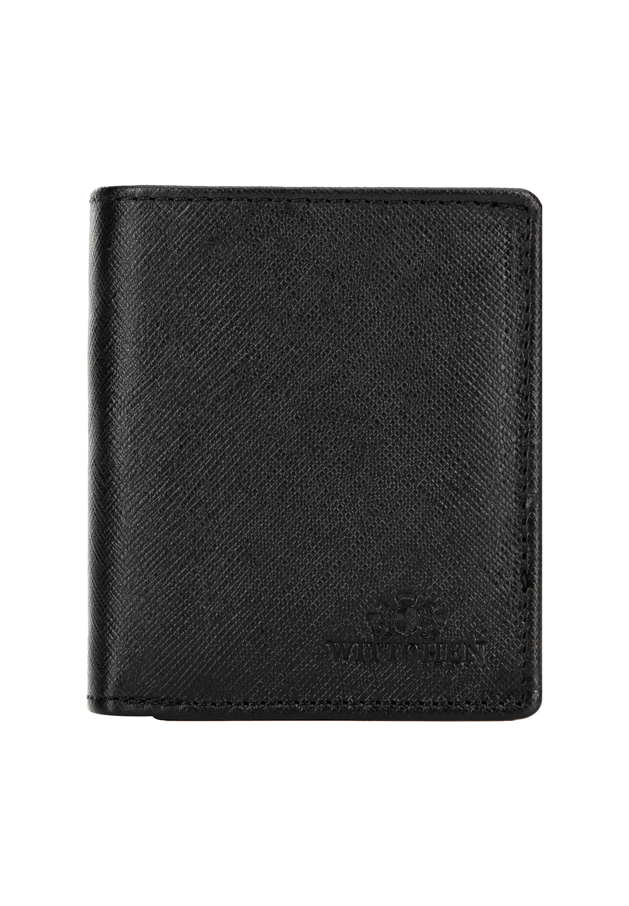 Portefeuille WITTCHEN En Cuir Grainé - Noir - Taille 10x14 Cm - Collection Arizona - Modèle 10-1-062-1 - Style Compact Et Luxueux