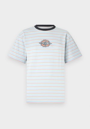 RAW ENERGY STRIPEY TEE UNISEX - T-shirts med print - blue wind