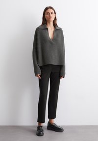 Marc O'Polo LONGSLEEVE - Πουλόβερ - deep grey melange