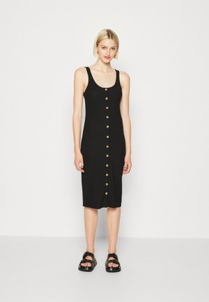 ONLY ONLNELLA BODYCON BUTTON DRESS  - Φόρεμα σε ίσια γραμμή - black