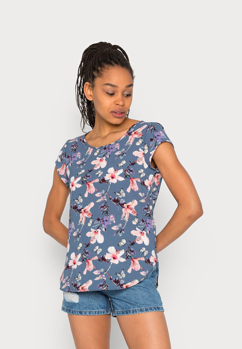 ONLY ONLNOVA LUX - T-shirt estampada - blue