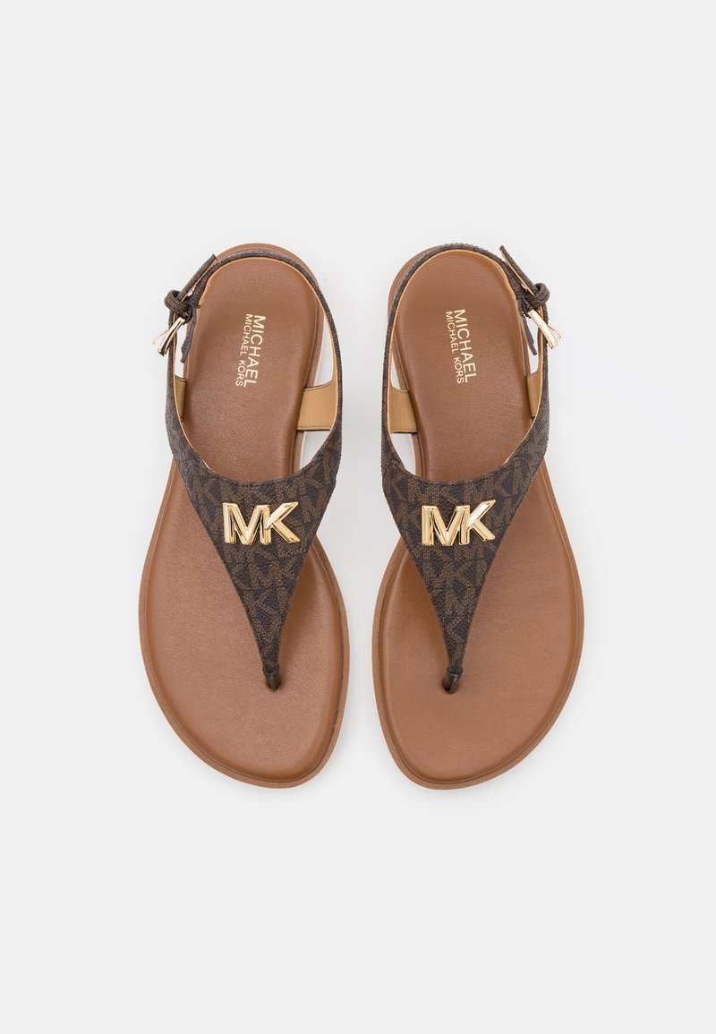 mk brown sandals