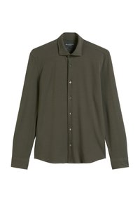 SPREAD COLLAR LONG SLEEVE ROUND HEM - Πουκάμισο - copley brown