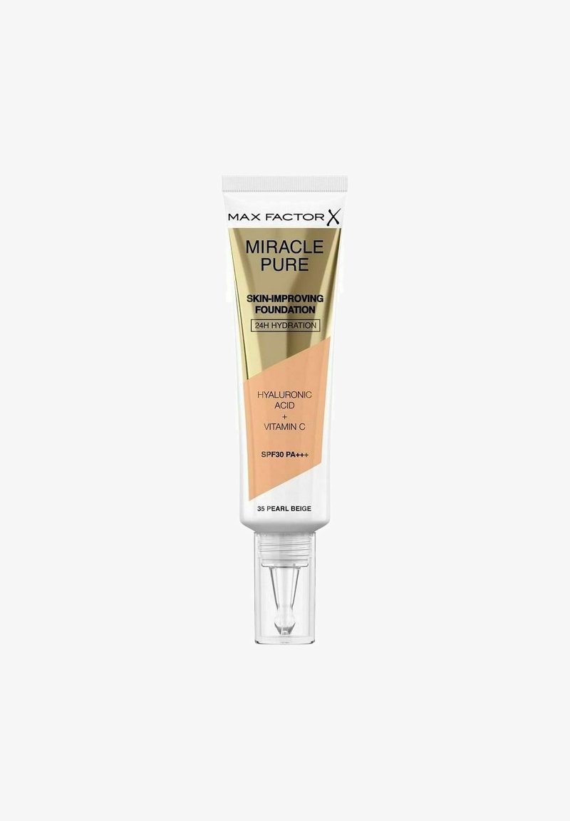 Max Factor - MAX FACTOR MIRACLE PURE SKIN-IMPROVING FOUNDATION 35 PEARL BEIGE 30ML - Foundation - multicolor, Forstør