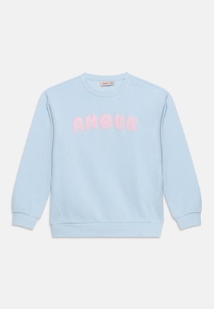 ONLY GIRLS, KOGMARISA O NECK LOOSE PRINTED - Φούτερ - ballad blue