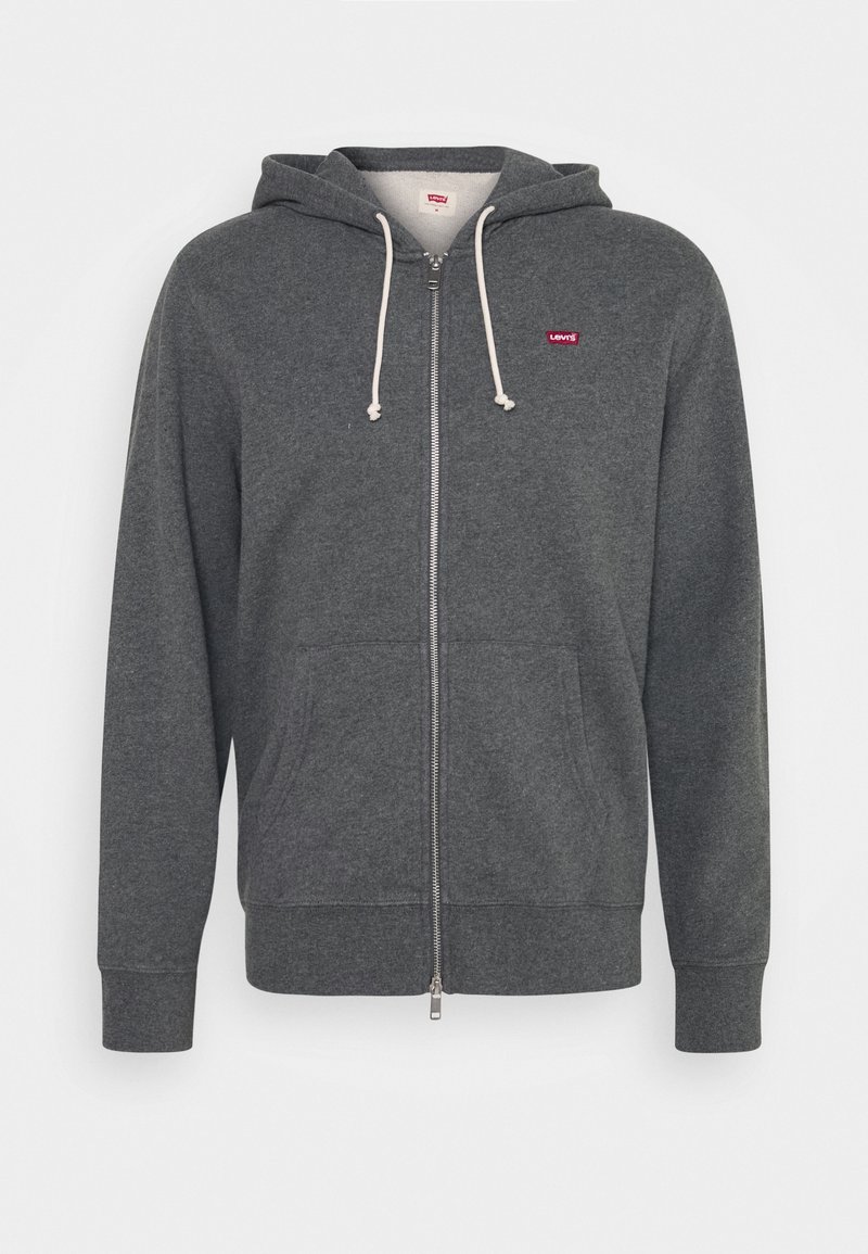 Levi's® THE ORIGINAL ZIP UP - Zip-up sweatshirt - charcoal heather/white -  Zalando.de