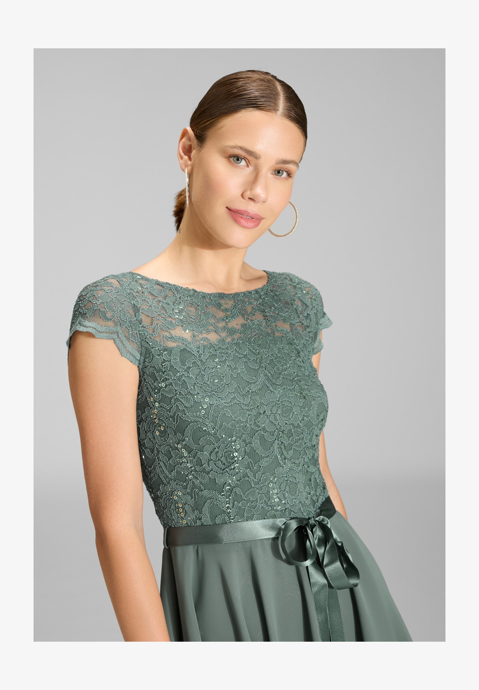Abito Swing Olivia In Jersey – Donna – Scollo A Barchetta E Schiena Scoperta – Con Volant