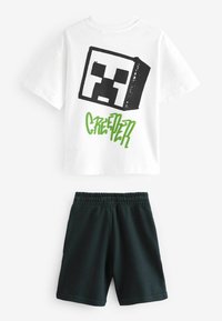Next SHORT SLEEVE LICENSE AND SET - Trainingsbroek - navy white minecraft