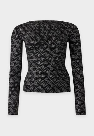 Guess, BOAT TEODORA ALLOVER - Longsleeve - jet black