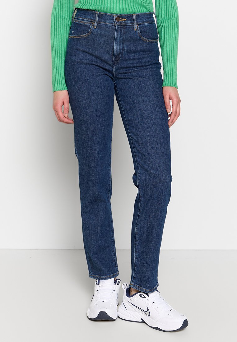 Wrangler Straight leg jeans donkerblauw